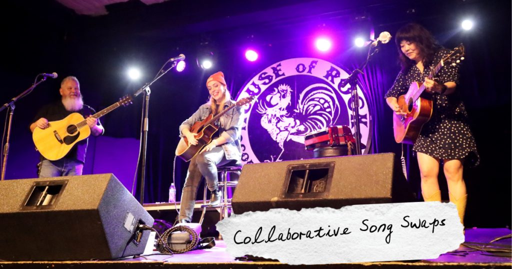 Collaborative Song Swaps are a key component of the 2024 Corpus Christi Songwriters Festival. 
